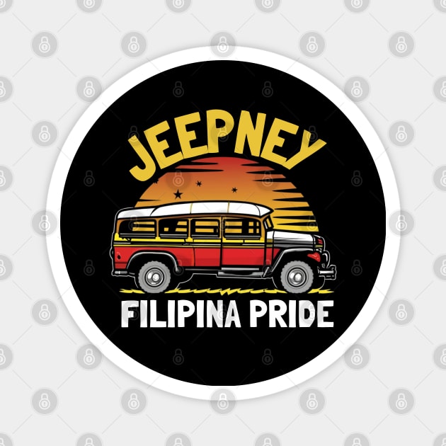 Jeepney, Philippines pride Magnet by Funny sayings